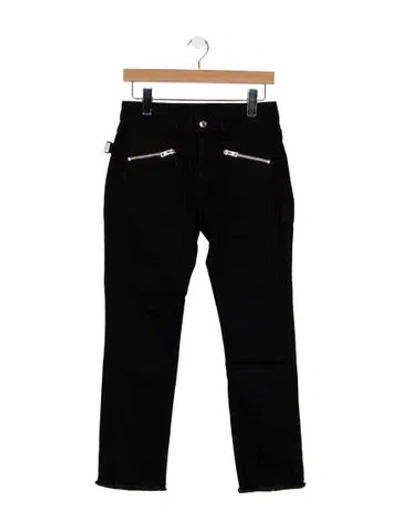 Pre-owned Zadig & Voltaire High-rise Skinny Leg Jeans In Black