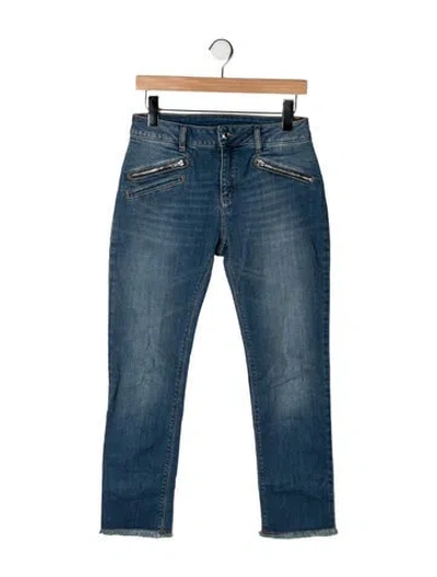 Pre-owned Zadig & Voltaire High-rise Skinny Leg Jeans In Blue
