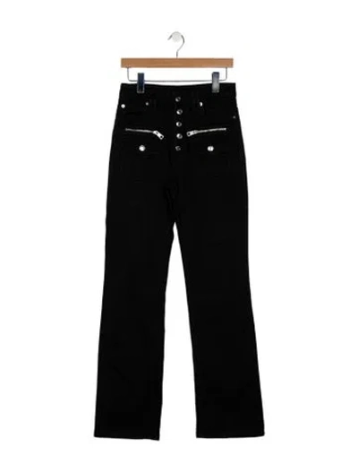 Pre-owned Zadig & Voltaire High-rise Wide Leg Jeans In Black