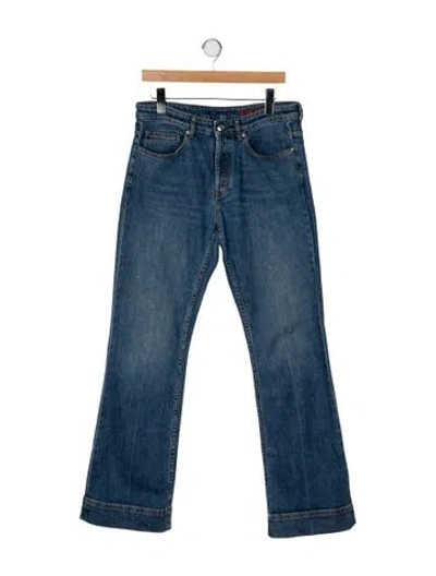 Pre-owned Zadig & Voltaire High-rise Wide Leg Jeans In Blue
