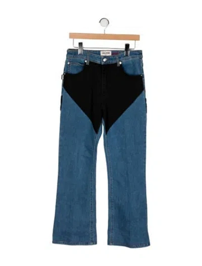 Pre-owned Zadig & Voltaire High-rise Wide Leg Jeans W/ Tags In Blue