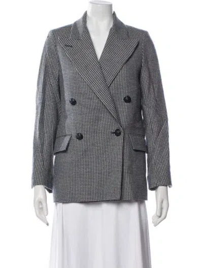 Pre-owned Zadig & Voltaire Houndstooth Print Blazer