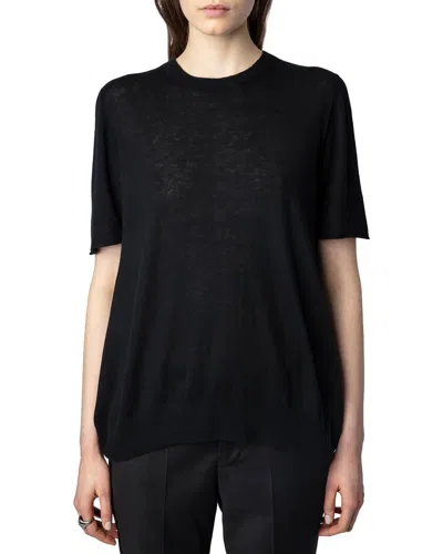 Zadig & Voltaire Ida Cashmere Sweater In Black