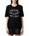 Zadig & Voltaire Ida Cp Wings Strass Cashmere Sweater In Black