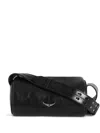 Zadig & Voltaire Le Doudou Vintage Patent Crossbody Bag In Black