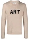 Zadig & Voltaire Intarsia-knit Ripped Jumper In Neutrals