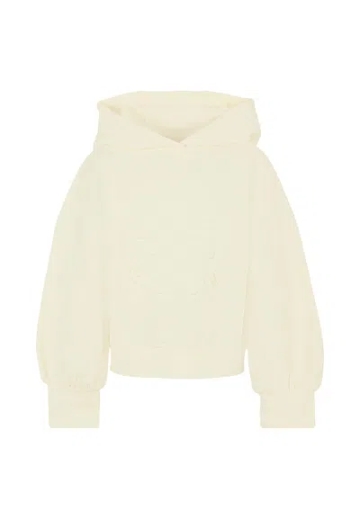 Zadig & Voltaire Kids' Ivory Sweatshirt For Girl With Logo In Neutral