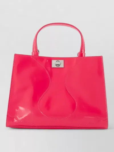 Zadig & Voltaire Jack Nano Vintage Shopper Bag Leather In Pink