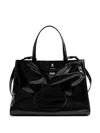 Zadig & Voltaire Jack Vintage Patent-leather Tote Bag In Black