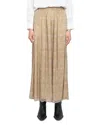 Zadig & Voltaire Womens Cloud Jady Metallic-stripe Chiffon Maxi Skirt In Brown