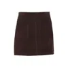 Zadig & Voltaire Jaime Suede Skirt In Brown