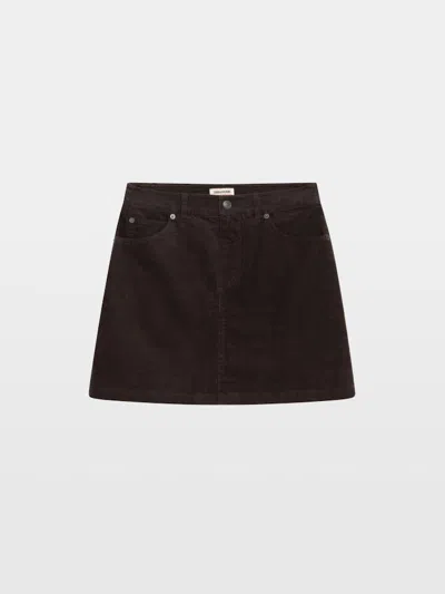 Zadig & Voltaire Jaimy Skirt In Brown