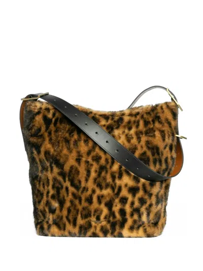 Zadig & Voltaire Jane Leopard-print Bucket Bag In Animal Print