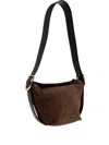 Zadig & Voltaire Jane Suede Shoulder Bag In Brown
