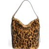 Zadig & Voltaire Jane X-large Leo Faux Fur Hobo Bag In Brown
