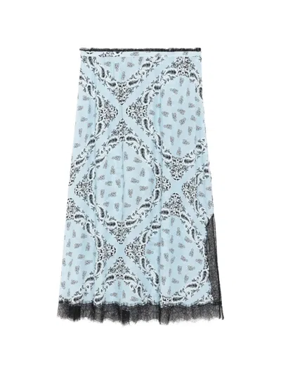 Zadig & Voltaire Jarvis Skirt In Blue