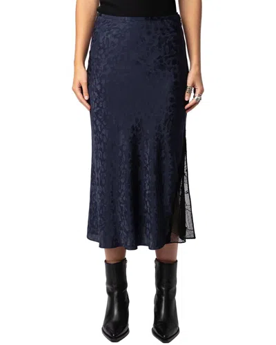 Zadig & Voltaire Jayla Jac Leo Silk Skirt