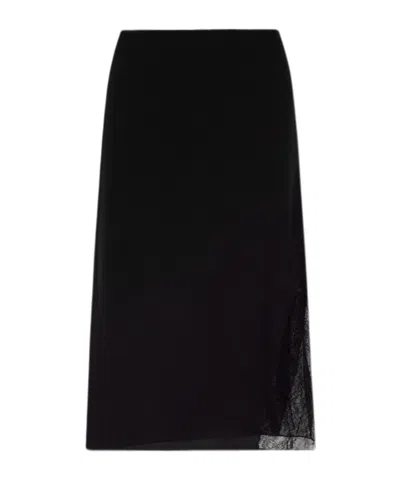 Zadig & Voltaire Jayla Lace Midi Skirt In Black