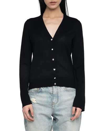 Zadig & Voltaire Jemma Cardigan In Black