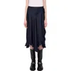 Zadig & Voltaire Jeto Satin Midi Skirt In Black