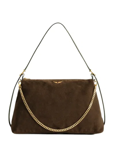 Zadig & Voltaire Jim Bag Suede In Brown