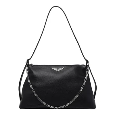 Zadig & Voltaire Jim Shoulder Bag In Black