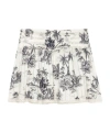 Zadig & Voltaire Jocky Tropical Island Toile De Jouy Cotton Miniskirt