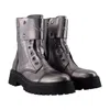 Zadig & Voltaire Zadig&voltaire Joe Fast Ankle Boots In Silver