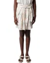 Zadig & Voltaire Joji Jac Chaines Faded Silk Skirt
