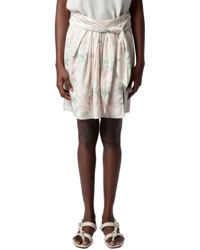 Zadig & Voltaire Joji Jac Chaines Faded Silk Skirt