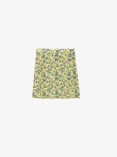 Zadig & Voltaire Joseline Soft Small Garden Skirt In Transparent