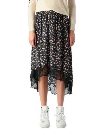 Zadig & Voltaire Joslin Ao Anemone Skirt In Black