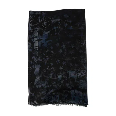 Zadig & Voltaire Zadig&voltaire Judy Stars Scarf In Black