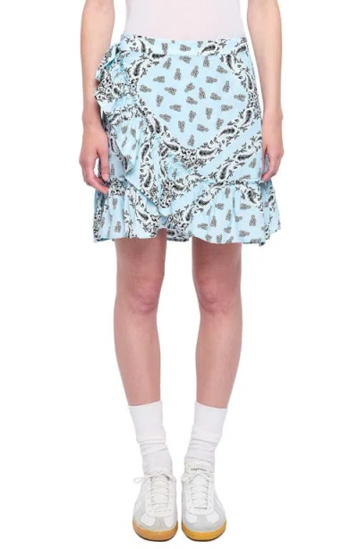 Zadig & Voltaire Jupiter Bandana Print Miniskirt In Blue