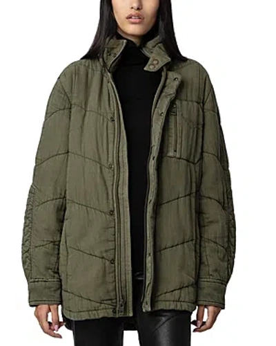 ZADIG & VOLTAIRE KALICE COTTON TWILL JACKET