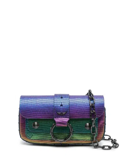 Zadig & Voltaire Kate Wallet Leather Shoulder Bag In Multicolor
