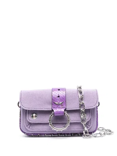 Zadig & Voltaire Kate Wallet Shoulder Bag In Purple