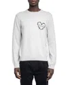 Zadig & Voltaire Kennedy Heart Barbed-wire Detail Sweater In White