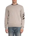 Zadig & Voltaire Chevron-pattern Cashmere Sweater In Gray