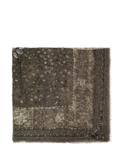 Zadig & Voltaire Kerry Paisley-print Scarf In Neutral
