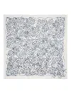 Zadig & Voltaire Kerry Printed Scarf In Metallic