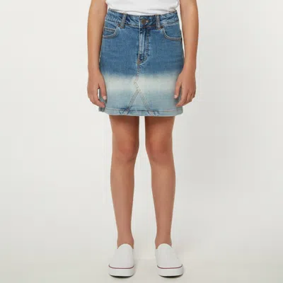 Pre-owned Zadig & Voltaire Kids Blue Ombré Denim Mini Skirt 10-12 Yrs