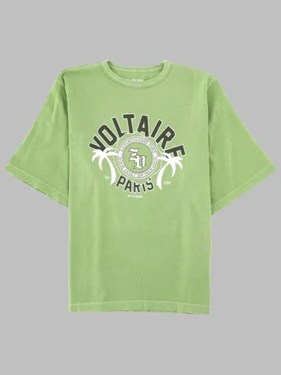 Zadig & Voltaire Kids Mini Tee Shirt In Green