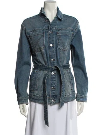 Pre-owned Zadig & Voltaire Kiome Denim Jacket In Blue