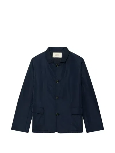 Zadig & Voltaire Kleo Puffer Jacket In Blue