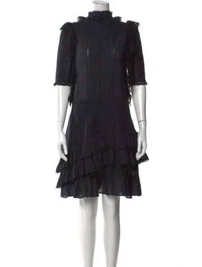 Pre-owned Zadig & Voltaire Knee-length Dress In Black
