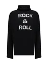 Zadig & Voltaire Womens Noir Alma Turtleneck Oversized Wool Jumper