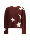 Zadig & Voltaire Womens Burgundy Markuz Star-pattern Cashmere Jumper In Burgundy