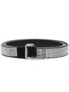 Zadig & Voltaire La Cecilia 15mm Crystal Belt In Black
