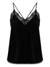 Zadig & Voltaire Lace-trimmed Camisole In Black